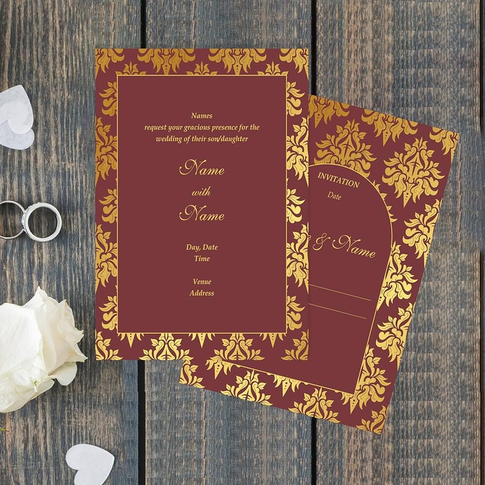 Mordern Wedding Card